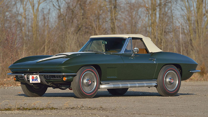 1967 Green / Saddle 427-425 roadster